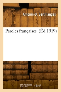 Image de Paroles françaises