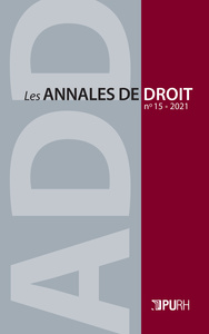 Picture of Les Annales de droit, n° 15/2021