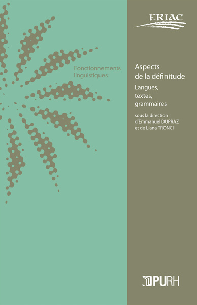 Picture of Aspects de la définitude - langues, textes, grammaires