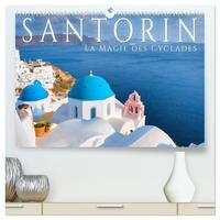 Picture of Santorin - La Magie des Cyclades (Calendrier mural haut de gamme 2027 DIN A2 vertical), CALVENDO calendrier mensuel