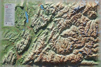 Image de CARTE EN RELIEF DE LA SAVOIE
