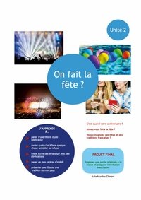 Picture of Unité 2 : On fait la fête ? - Activités niveau intermédiaire