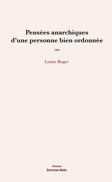 Image de Pensées anarchiques d’une personne bien ordonnée
