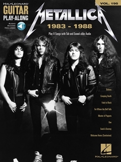 Image de GUITAR PLAY-ALONG VOLUME 195 - METALLICA: 1983-1988 -  RECUEIL + ENREGISTREMENT(S) EN LIGNE