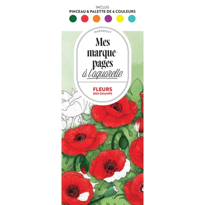 Picture of Mes marque-pages à l'aquarelle - Fleurs des champs