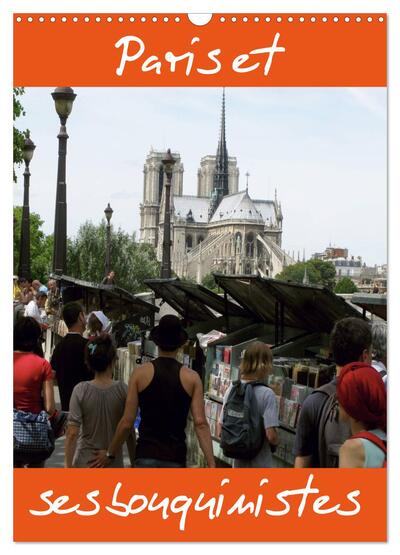 Image de Paris et ses bouquinistes (Calendrier mural 2027 DIN A3 horizontal), CALVENDO calendrier mensuel