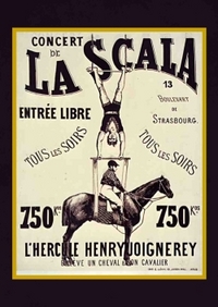 Image de Carnet Blanc, Affiche La Scala "L'Hercule"