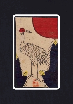 Image de Carnet Blanc, carte à jouer, Héron, Japon 19e