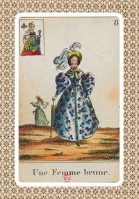 Image de Carnet Blanc, Cartomancie, Femme brune, 18e siècle