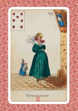 Image de Carnet Blanc, Cartomancie, Grossesse, 18e siècle