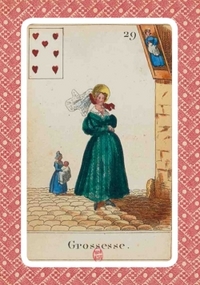 Image de Carnet Blanc, Cartomancie, Grossesse, 18e siècle