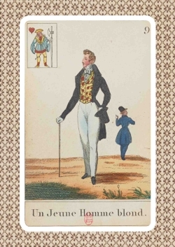 Image de Carnet Blanc, Cartomancie, Homme blond, 18e siècle