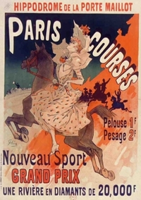 Image de Carnet Blanc, Affiche Hippodrome Porte Maillot Paris