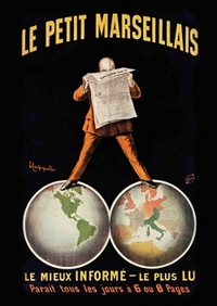 Image de Carnet Blanc, Affiche Journal Le Petit Marseillais