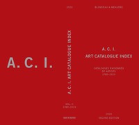 Image de ACI, Art catalogue index - catalogues raisonnés & critical catalogues of artists
