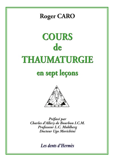 Picture of Cours de thaumaturgie en sept leçons