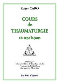 Picture of Cours de thaumaturgie en sept leçons