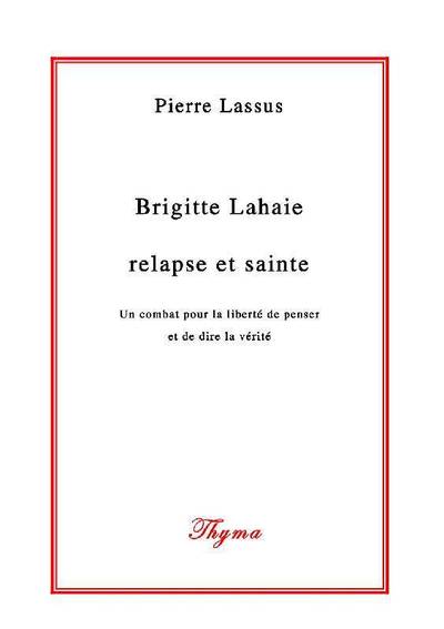 Image de BRIGITTE LAHAIE : RELAPSE ET SAINTE