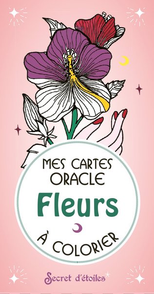 Image de Mes cartes oracle Fleurs à colorier