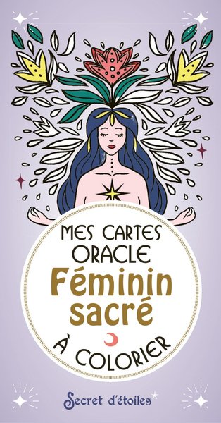 Picture of Mes cartes oracle Féminin sacré à colorier
