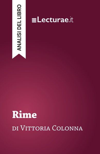 Image de Rime - Vittoria Colonna (analisi del libro)