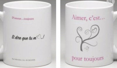 Image de Mug st Valentin rose