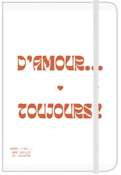 Picture of Carnet A5 D'amour... toujours ! Vintage orange