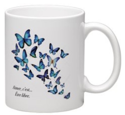 Picture of Mug Papillons Printemps Bleu