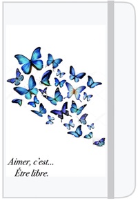 Picture of Carnet A6 Papillons Printemps Bleu
