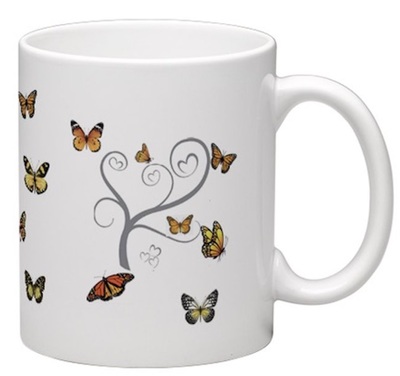 Picture of Mug Papillons Automne Arbre