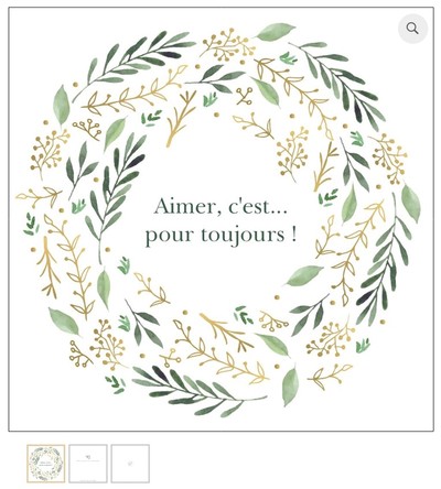 Image de Carte Couronne Végétale