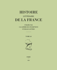 Picture of Histoire littéraire de la France. Tome 48