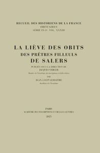 Picture of La liève des obits des prêtres filleuls de Salers