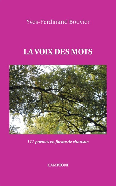 Picture of LA VOIX DES MOTS (111 poèmes en forme de chanson)