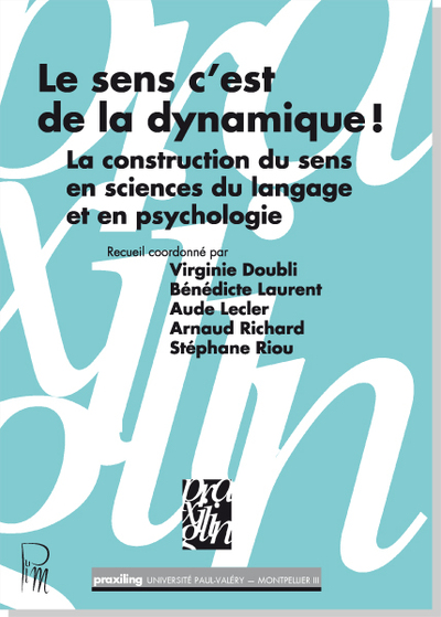 Image de Le sens c'est de la dynamique ! La construction du sens en sciences du langage et en psychologie