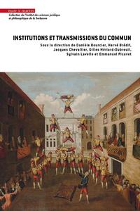 Picture of Institutions et transmissions du commun