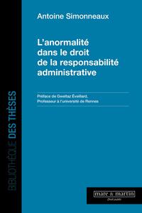 Picture of L'anormalité dans le droit de la responsabilité administrative