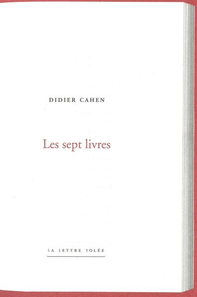 Image de Les Sept Livres