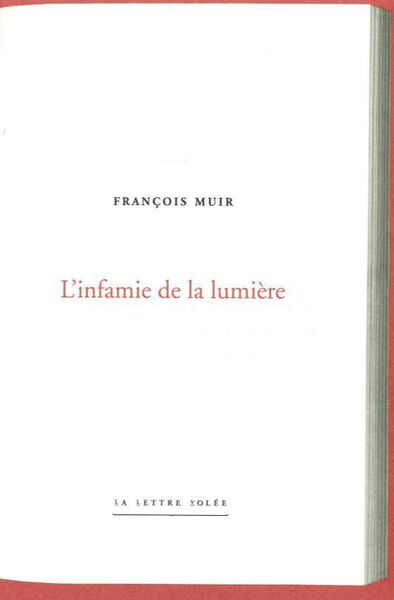 Picture of L' Infamie de la Lumiere