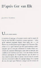 Picture of D'après Ger Van Elk-Un Art Contre Nature