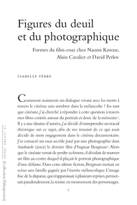 Image de FIGURES DU DEUIL ET DU PHOTOGRAPHIQUE