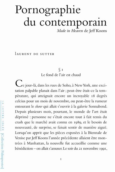 Image de Pornographie du contemporain