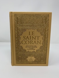 Image de Saint Coran - Bilingue  (arabe,franCais) - Moyen (14x20) - or - arc en ciel