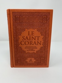 Image de Saint Coran (14 x 19 cm)  avec pages Arc-en-ciel (Rainbow) - Bilingue (fr/ar) - Couverture Daim oran