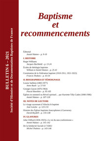 Image de Baptisme et recommencements Bulletin 6 - 2021