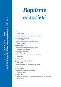 Image de Baptisme et société Bulletin 5 - 2020