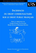 Picture of Incidences du droit communautaire sur le droit public français