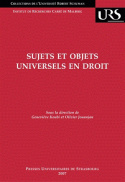 Image de Sujets et objets universels en droit