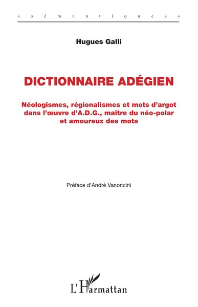 Picture of Dictionnaire Adégien