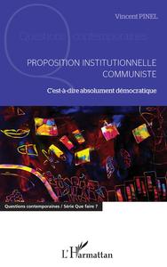 Image de Proposition institutionnelle communiste